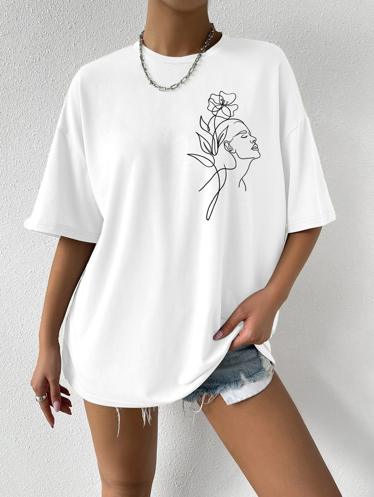 Oversized Floral Tee